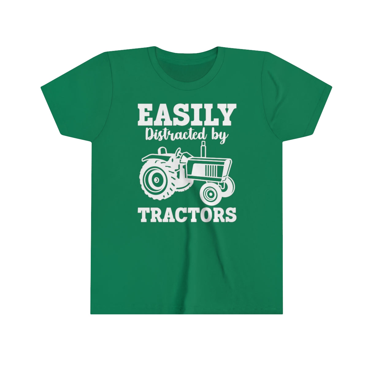 *Easily Distracted By Tractors* Youth Short Sleeve Tee
