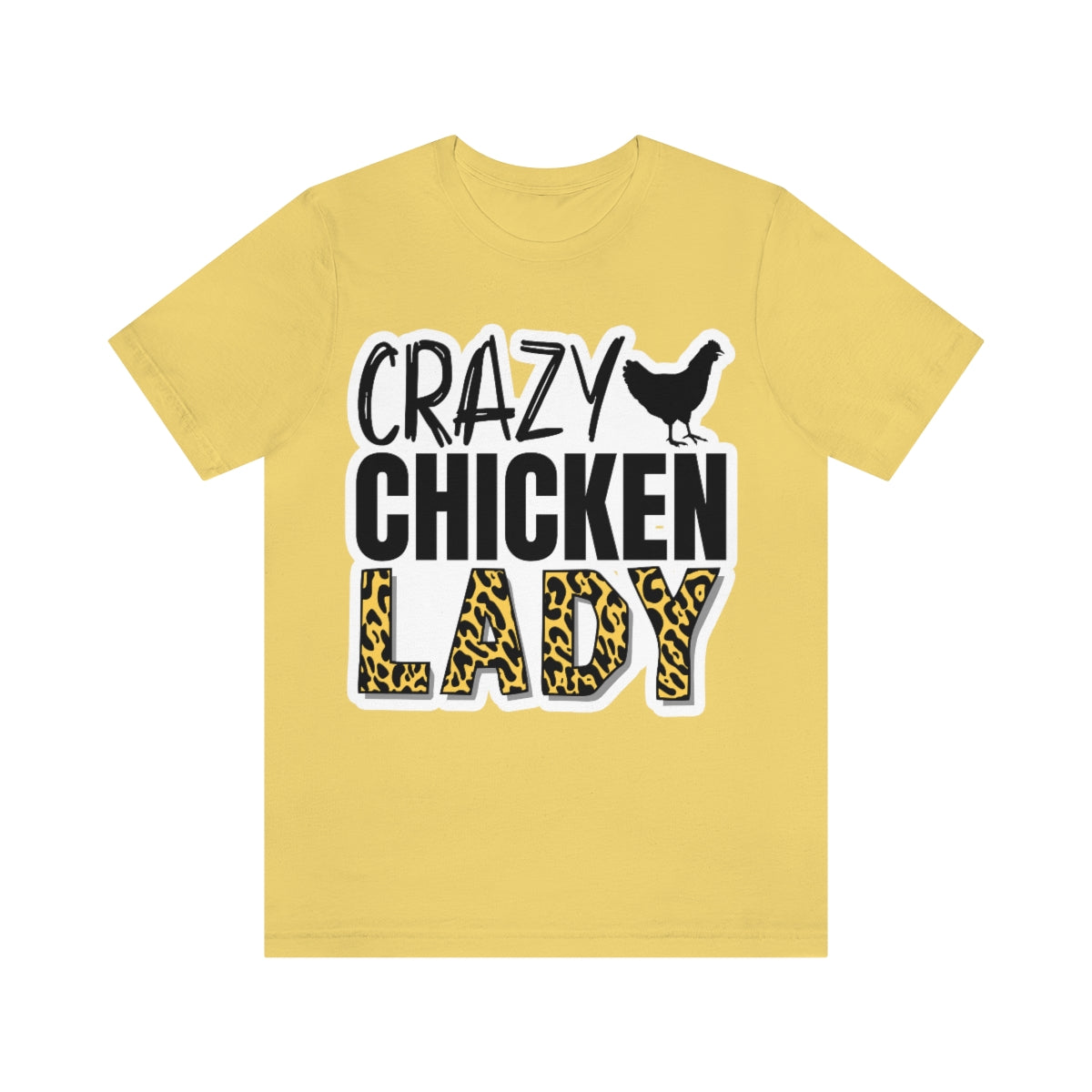 *CRAZY Chicken Lady* Unisex Jersey Short Sleeve Tee