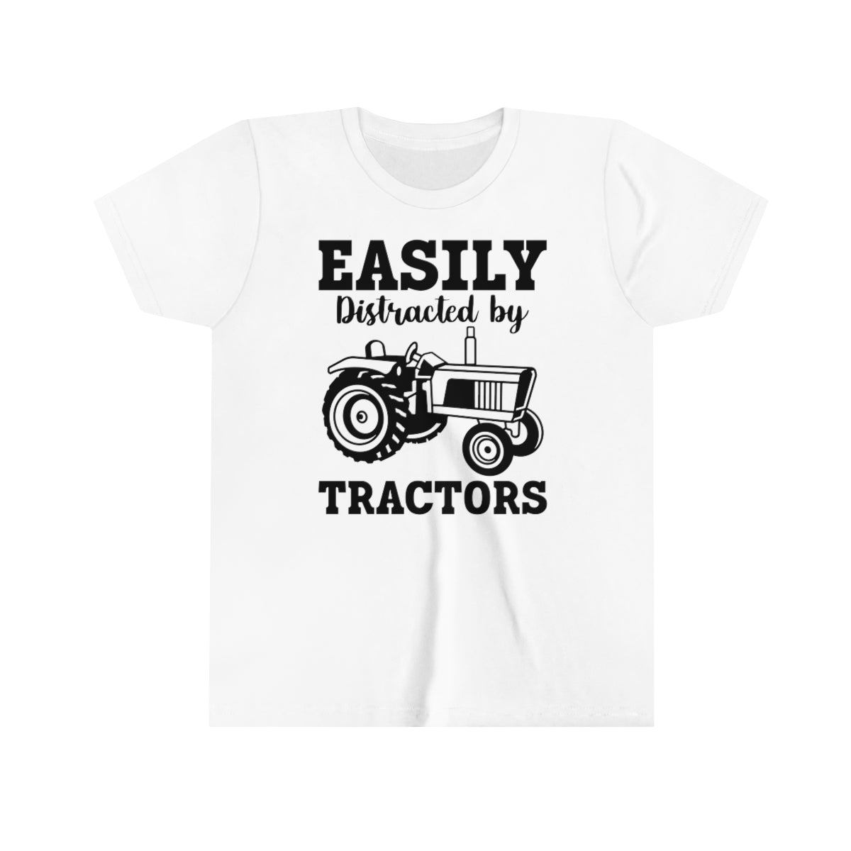 *Easily Distracted By Tractors* Youth Short Sleeve Tee